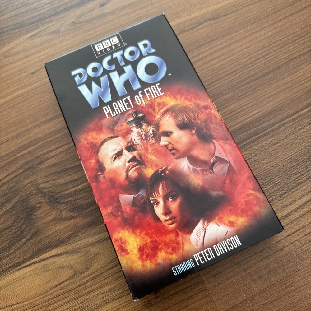 Doctor Who Planet of Fire Peter Davison Tv Show VHS Tape Tested Working Good